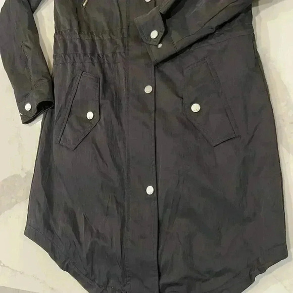 7 For All Mankind Womens XS Water Repellent Tunnel Anorak Jacket Trench Raincoat - Picture 4 of 7